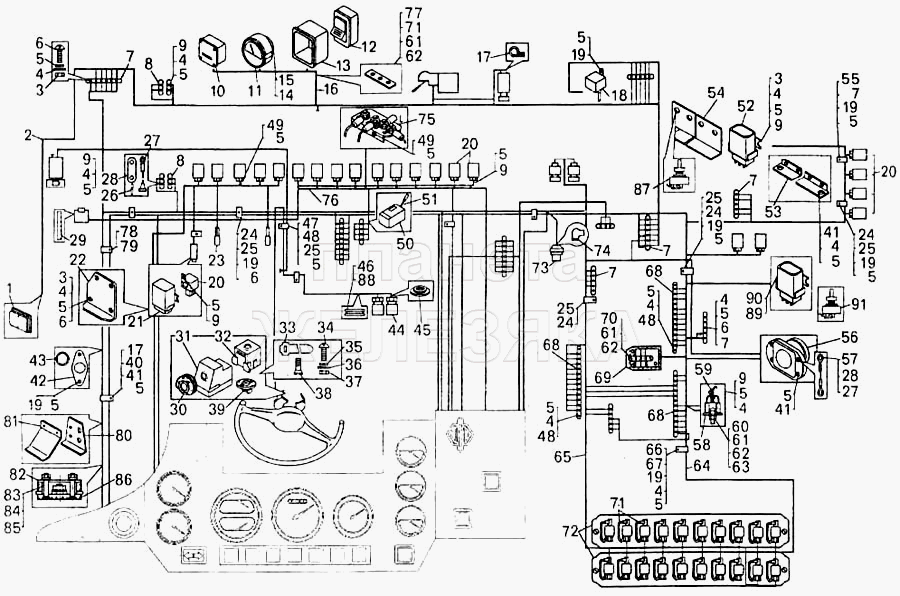 Электрическая схема белаз 7540